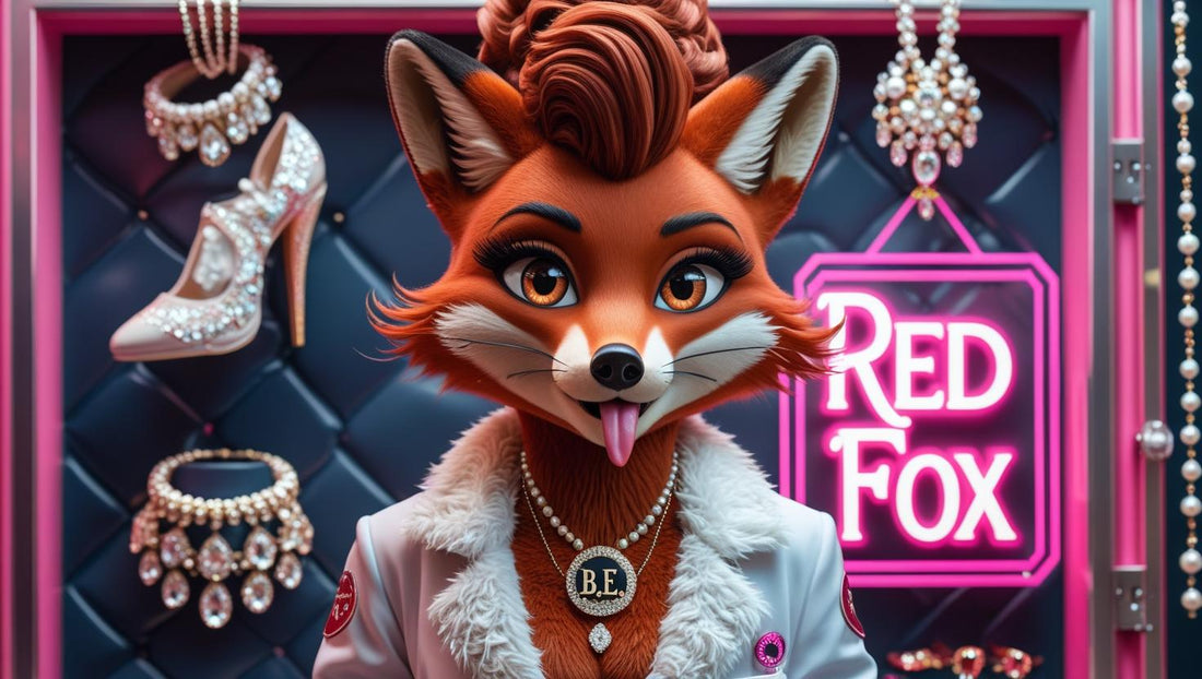 Red Fox Jeweler Sticking Tongue Out At Haters